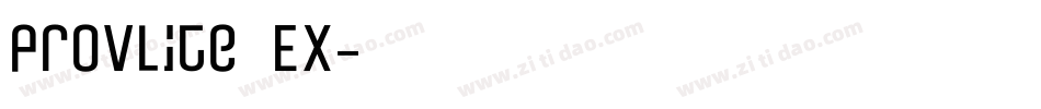 ProvLite Ex字体转换